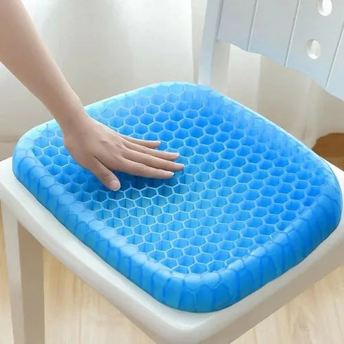 Cojin Para Silla Almohada Gel Asiento Silicona + Protector